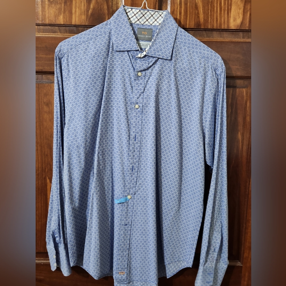 Mens Thomas Dean Button Down (L)